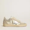 Ball Star LTD da donna in pelle nappa e pelle scamosciata con stella in pelle argentata e cristalli Swarovski