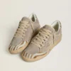 Ball Star LTD da donna in pelle scamosciata con stella in pelle metallizzata e linguetta sul tacco in pelle di pony zebrata
