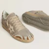 Ball Star LTD da donna in pelle scamosciata con stella in pelle metallizzata e linguetta sul tacco in pelle di pony zebrata