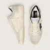 Ball Star LTD da donna in pelle scamosciata grigia con stella blu e inserti all’uncinetto color crema
