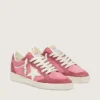 Ball Star LTD da donna in pelle scamosciata rosa con stella in pelle color crema e inserti in pelle scamosciata rossa
