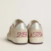 Ball Star LTD da donna in pelle scamosciata rosa e beige con linguetta sul tallone in pelle grigio perla