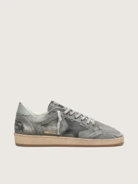 Ball Star LTD da uomo in denim grigio con stella in pelle nera