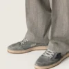 Ball Star LTD da uomo in denim grigio con stella in pelle nera