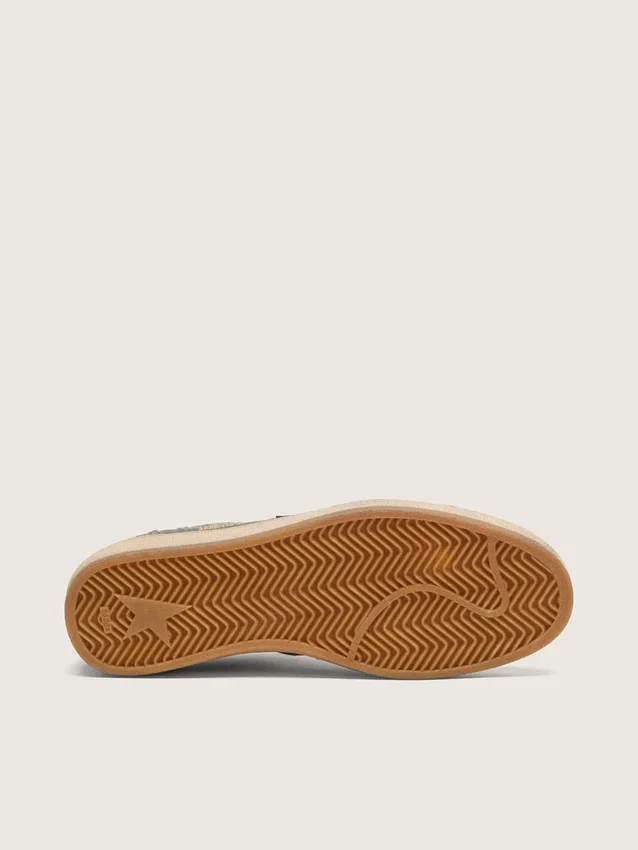 Ball Star LTD da uomo in denim grigio con stella in pelle nera