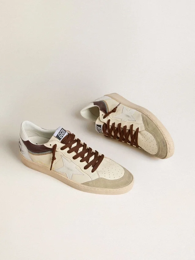 Ball Star LTD da uomo in nappa con stella in nappa e linguetta sul tallone in pelle