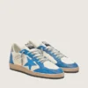 Ball Star LTD da uomo in pelle bianca con stella in pelle azzurra