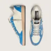 Ball Star LTD da uomo in pelle bianca con stella in pelle azzurra