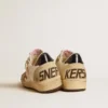 Ball Star LTD da uomo in pelle nappa con stella in pelle rossa e linguetta sul tallone in pelle