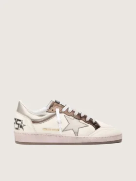 Ball Star LTD da uomo in pelle nappa con stella metallizzata a base biologica e inserti