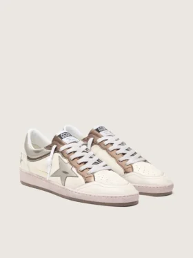 Ball Star LTD da uomo in pelle nappa con stella metallizzata a base biologica e inserti