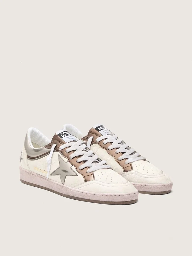 Ball Star LTD da uomo in pelle nappa con stella metallizzata a base biologica e inserti