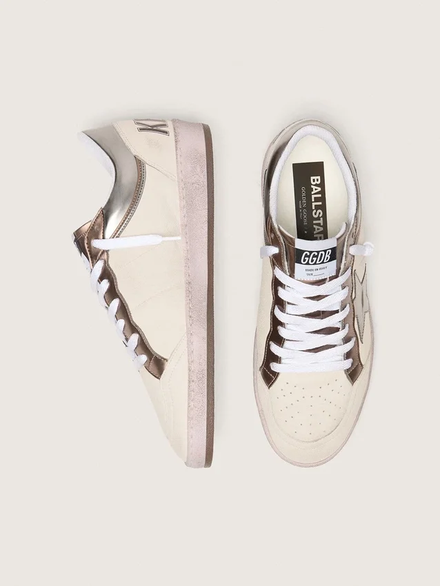 Ball Star LTD da uomo in pelle nappa con stella metallizzata a base biologica e inserti