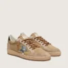 Ball Star LTD da uomo in pelle scamosciata color tabacco con stella argentata