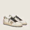Ball Star Wishes da uomo con stella in pelle scamosciata e linguetta sul tallone in pelle di pony con stampa leopardata