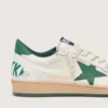 Ball Star Wishes da donna in nappa bianca con stella e linguetta sul tallone in pelle verde