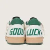 Ball Star Wishes da donna in nappa bianca con stella e linguetta sul tallone in pelle verde