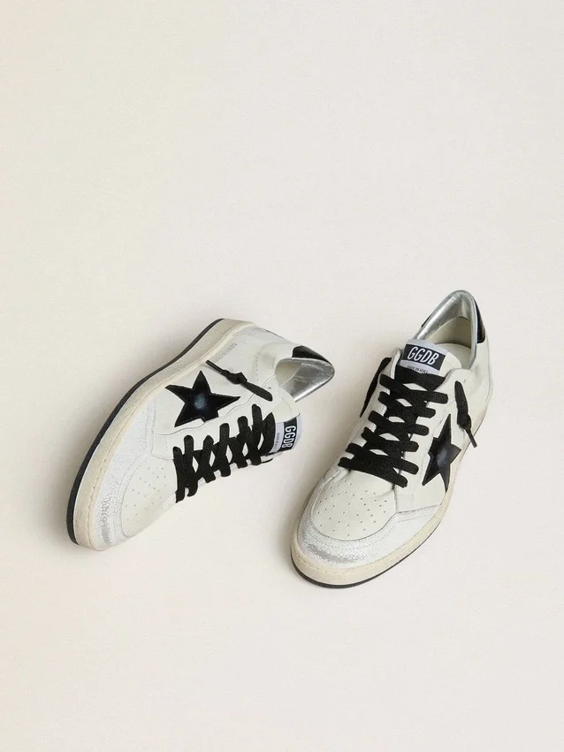 Ball Star Wishes da uomo in nappa con stella Naplak nera e linguetta sul tallone