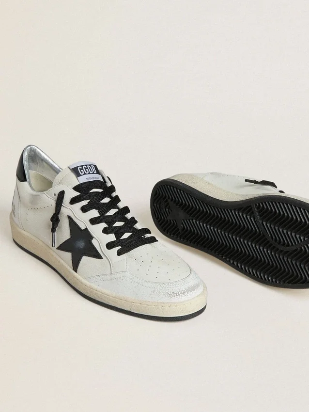Ball Star Wishes da uomo in nappa con stella Naplak nera e linguetta sul tallone