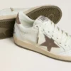 Ball Star Wishes da donna in pelle bianca con stella in pelle bronzo metallizzato