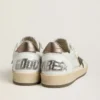 Ball Star Wishes da donna in pelle bianca con stella in pelle bronzo metallizzato