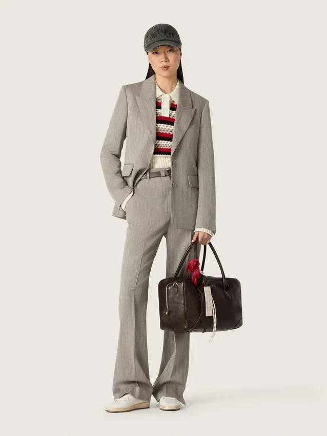 Ball Star Wishes da donna in pelle bianca con stella in pelle bronzo metallizzato