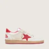Ball Star Wishes da donna in pelle bianca con stella rossa e linguetta sul tallone