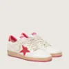 Ball Star Wishes da donna in pelle bianca con stella rossa e linguetta sul tallone