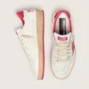Ball Star Wishes da donna in pelle bianca con stella rossa e linguetta sul tallone