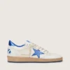 Ball Star Wishes da uomo in pelle nappa bianca con stella blu brillante e linguetta sul tallone