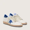 Ball Star Wishes da uomo in pelle nappa bianca con stella blu brillante e linguetta sul tallone