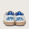 Ball Star Wishes da uomo in pelle nappa bianca con stella blu brillante e linguetta sul tallone