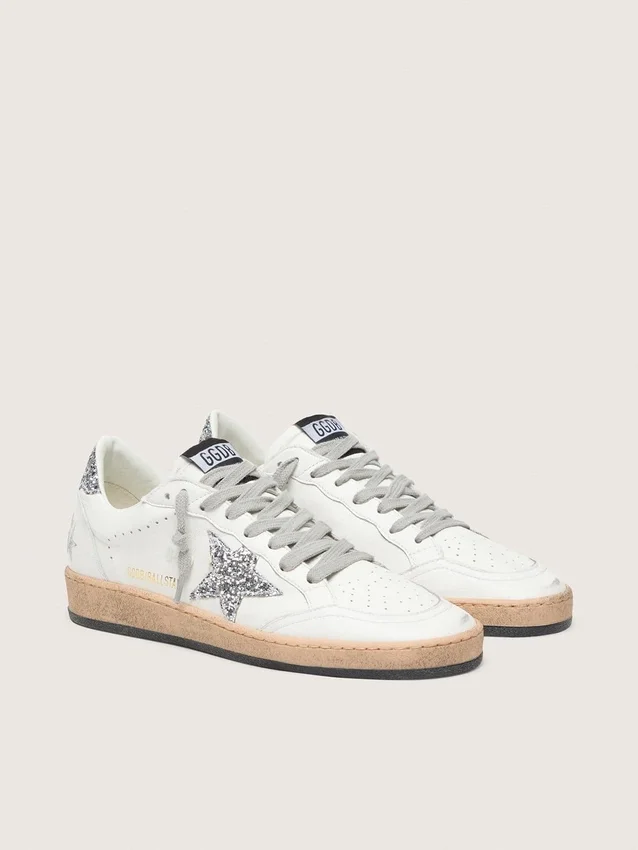 Ball Star Wishes da donna in pelle nappa con stella glitterata e linguetta sul tallone