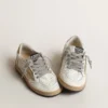 Ball Star Young con stella e linguetta sul tallone in pelle metallizzata dorata