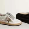Ball Star Young con stella e linguetta sul tallone in pelle metallizzata dorata
