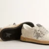 Ball Star Young in nappa con stella glitterata argento e linguetta sul tallone