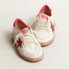 Ball Star Young in nappa con stella in pelle rossa e linguetta sul tallone