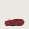 Ball Star Young in pelle scamosciata rossa con stella in pelle bianca e linguetta sul tallone argento metallizzato