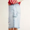 Bermuda da donna in denim effetto vissuto