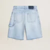 Bermuda da donna in denim effetto vissuto