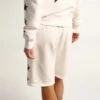 Bermuda da uomo bianchi vintage con stelle nere a contrasto