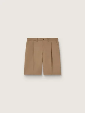Bermuda da uomo in cotone beige