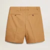 Bermuda da uomo in cotone beige