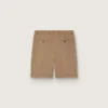 Bermuda da uomo in cotone beige