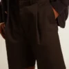 Bermuda da uomo in cotone nero