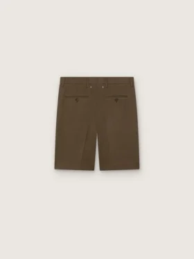 Bermuda da uomo in gabardina di lana