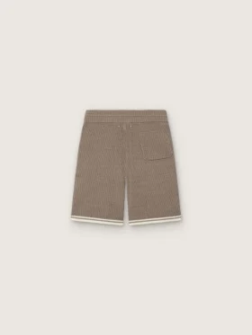 Bermuda unisex in maglia grigio tortora