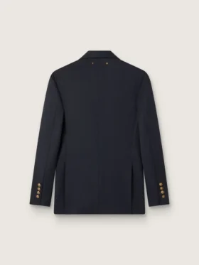 Blazer da donna blu scuro a doppio petto