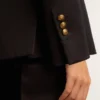 Blazer da donna blu scuro a doppio petto
