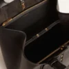 Borsa 24/7 North South in pelle nera con manici regolabili